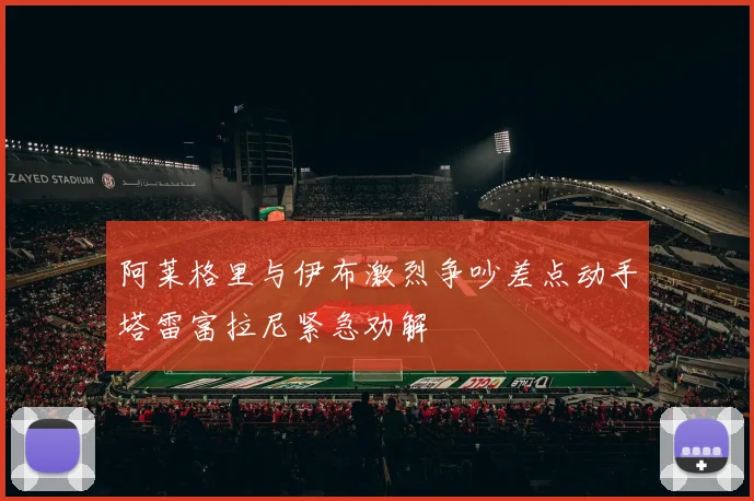 阿莱格里与伊布激烈争吵差点动手塔雷富拉尼紧急劝解